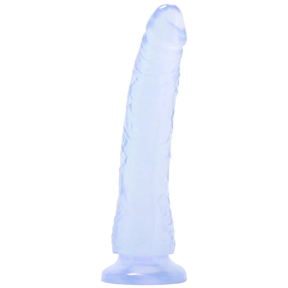 Basix Slim 7 Inch Dildo in Clear - SexToysVancouver.Delivery