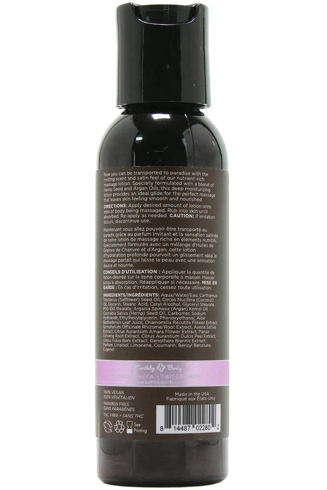Hemp Seed Massage Lotion 2oz/60ml in Lavender - Image 2