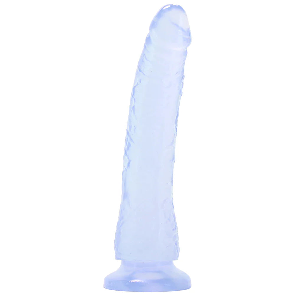 Basix Slim 7 Inch Dildo in Clear - SexToysVancouver.Delivery