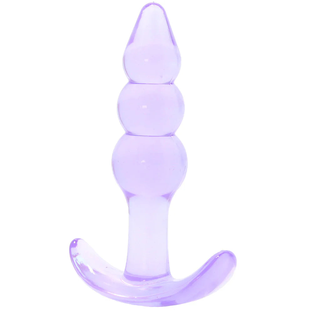 Jelly Rancher Ripple T Butt Plug in Purple - SexToysVancouver.Delivery