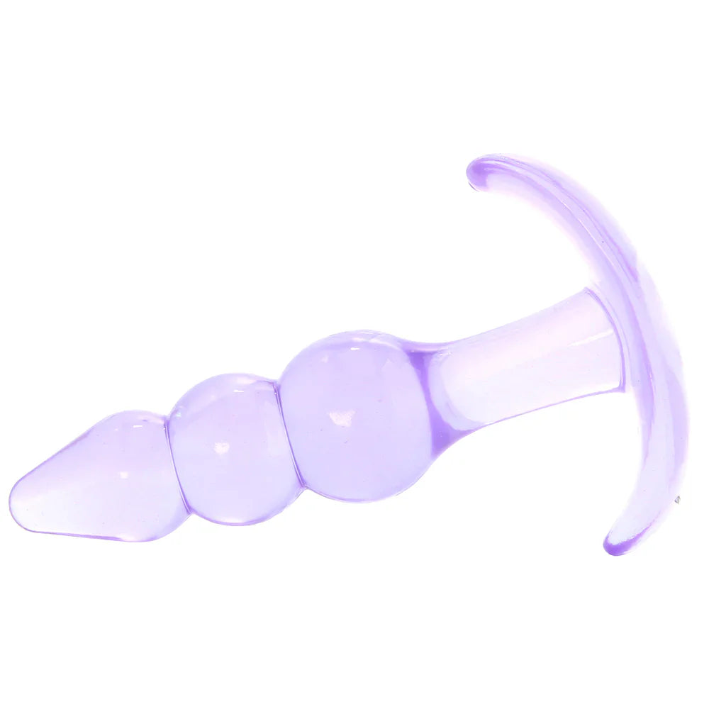 Jelly Rancher Ripple T Butt Plug in Purple - SexToysVancouver.Delivery