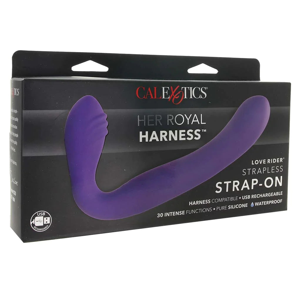 Rechargeable Love Rider Strapless Strap-On in Purple - SexToysVancouver.Delivery