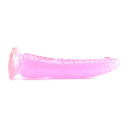 Basix Slim 7 Inch Dildo in Pink - SexToysVancouver.Delivery