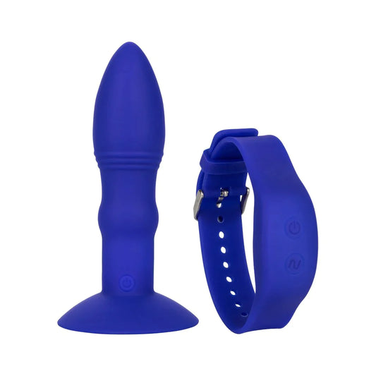 Eclipse Remote Thrusting Rotator Anal Probe in Blue