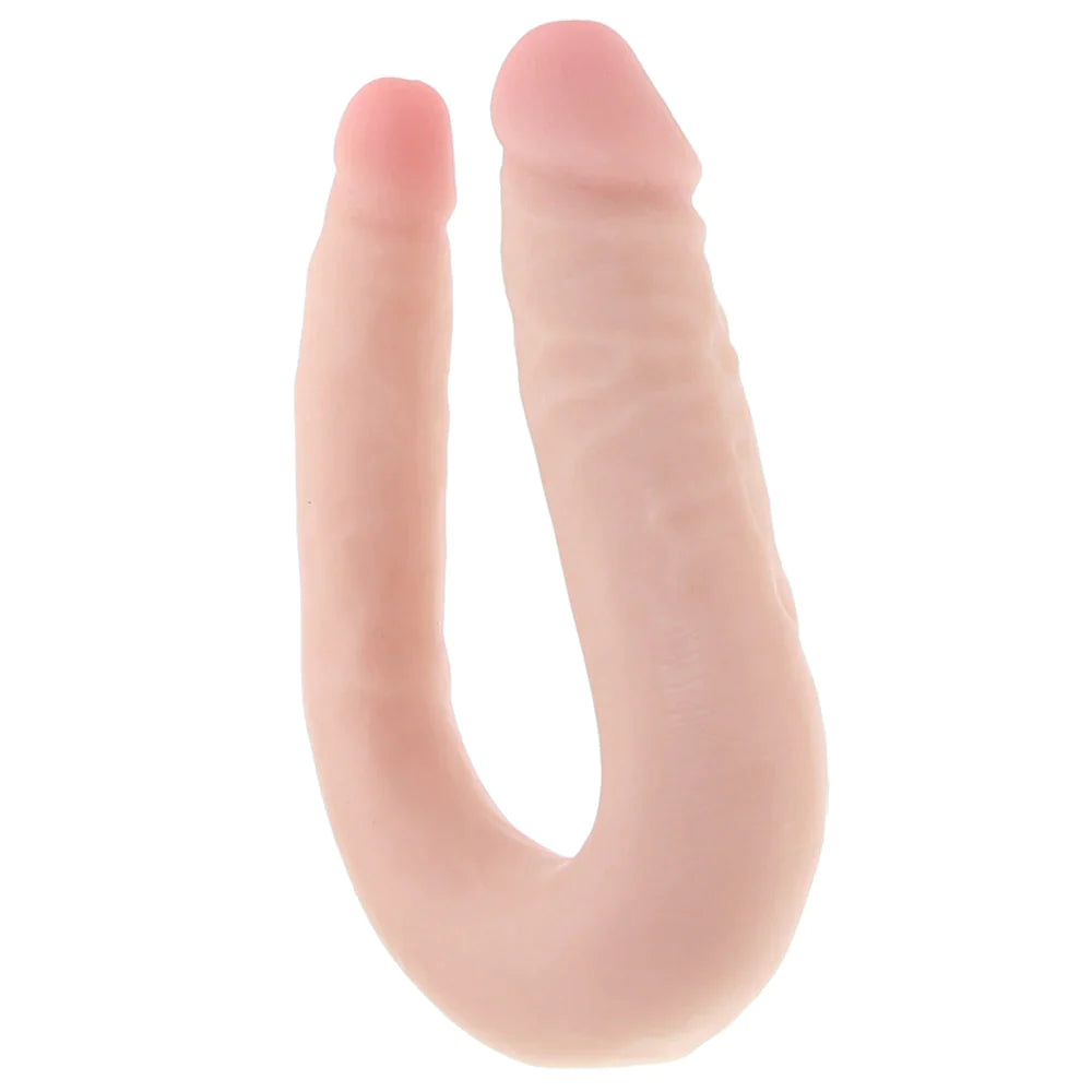 Dr. Skin Mini 12 Inch Double Dildo in Vanilla - SexToysVancouver.Delivery