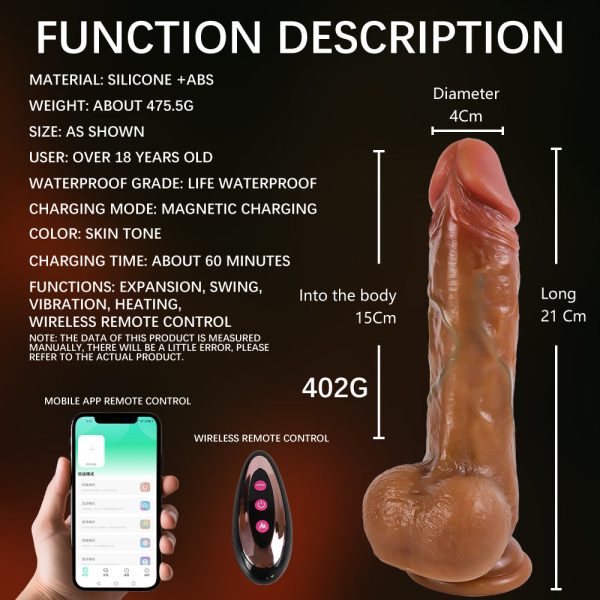 RHT ErosTouch Superior Dildo 8" - Image 5
