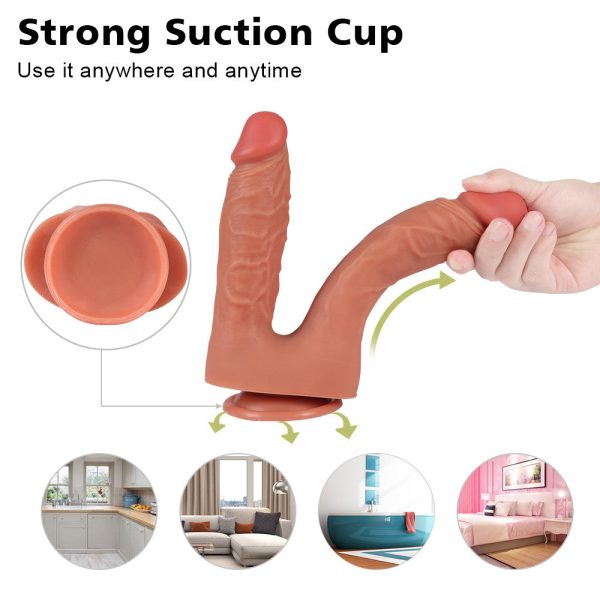 STV RealSkin Double Dildo 8.5 Inch - Image 8