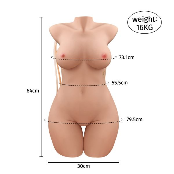 RHT Half Body Sex Doll - Isabella + Vibrating & Sucking - Image 10