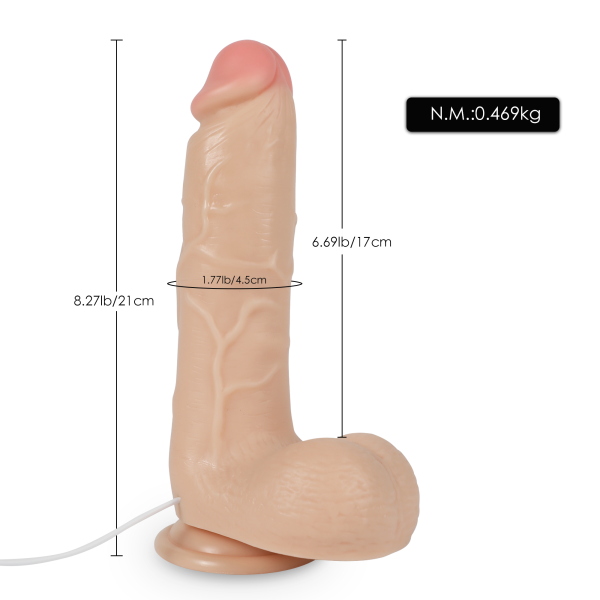 RHT Adam Premium Vibrating Cock 8.5" Inch - Image 2
