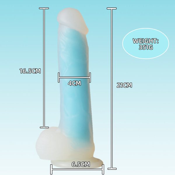 STV Ocean Blue 8" Dildo #2 - Image 6