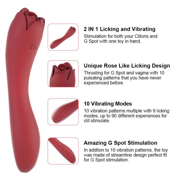 RHT Dora Oral Sex Stimulator Tongue Licking Massager - Image 8
