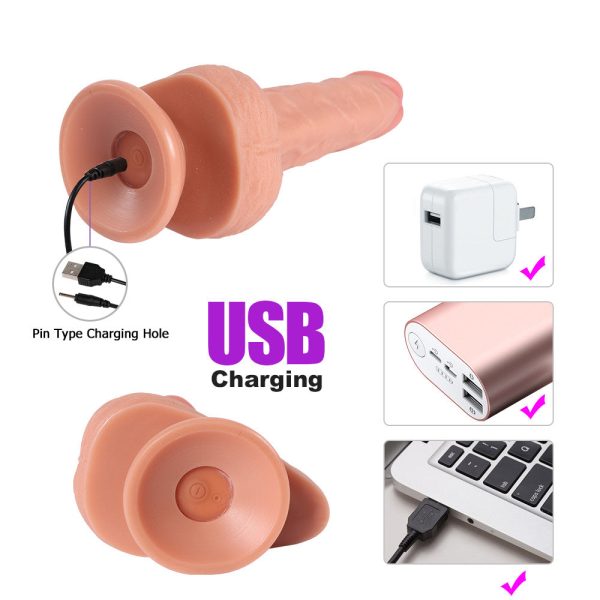 STV Remote Vibrating Dual Cock 8" Inch - Image 7