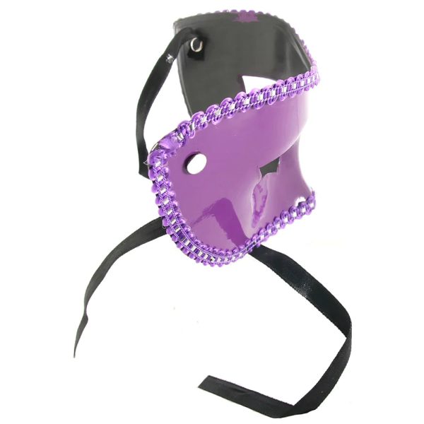 Ouch! Erotic Scalloped Cocktail Mask in Purple - SexToysSurrey.Delivery