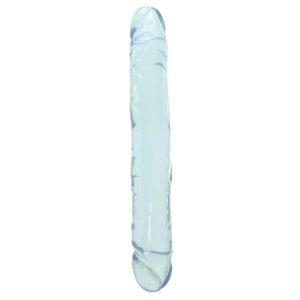 Crystal Jellies Jr. Double 12 Inch Dildo in Clear - SexToysSurrey.Delivery