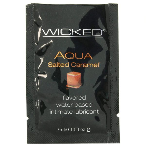 Aqua Flavored Lube .10oz/3ml in Salted Caramel - SexToysSurrey.Delivery
