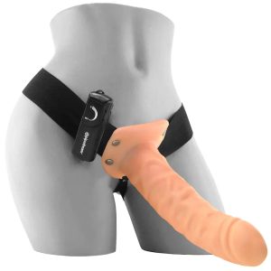 Fetish Fantasy 8" Hollow Vibrating Strap-On - SexToysSurrey.Delivery