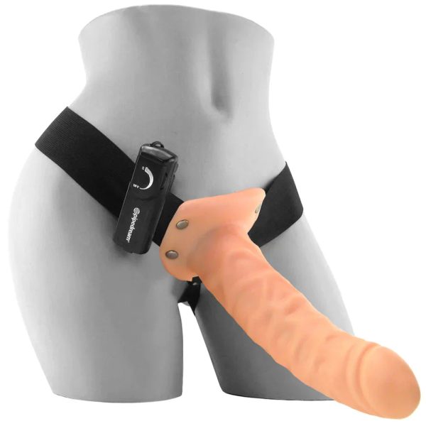Fetish Fantasy 8" Hollow Vibrating Strap-On - SexToysSurrey.Delivery