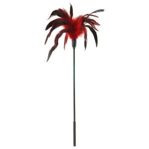 Starburst Feather Body Tickler in Red - SexToysSurrey.Delivery