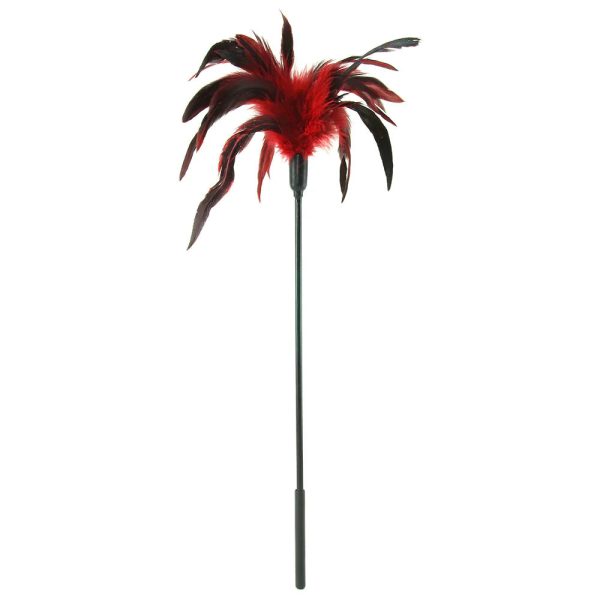 Starburst Feather Body Tickler in Red - SexToysSurrey.Delivery