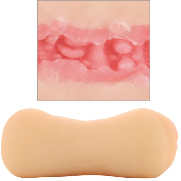 Stroke It Dual Pussy & Ass Stroker in Ivory - SexToysSurrey.Delivery
