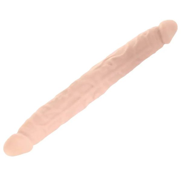 RealRock 14 Inch Double Dildo in White - SexToysSurrey.Delivery