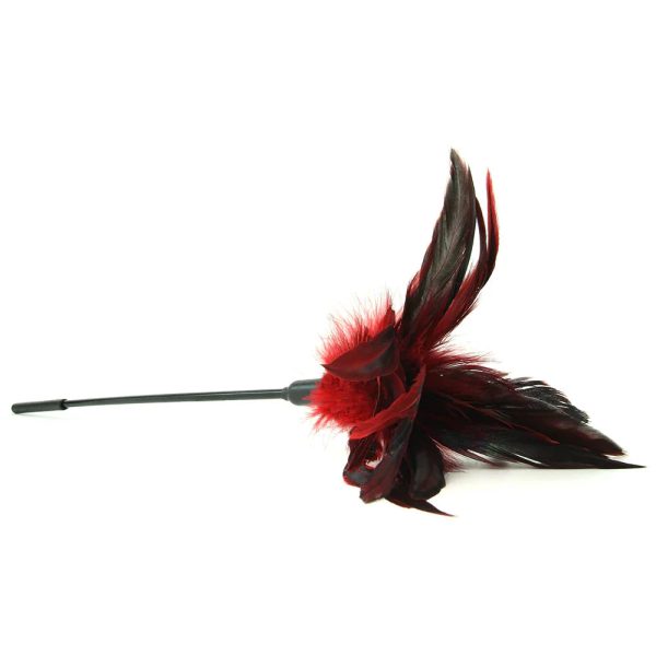 Starburst Feather Body Tickler in Red - SexToysSurrey.Delivery