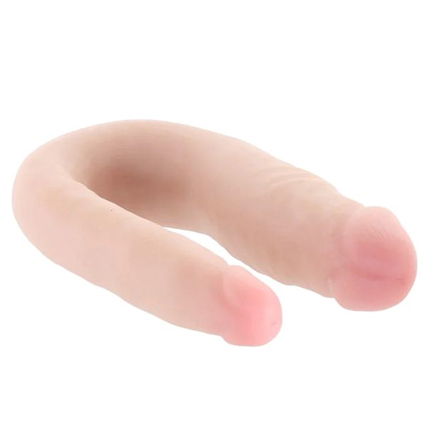 Dr. Skin Mini 12 Inch Double Dildo in Vanilla - SexToysSurrey.Delivery