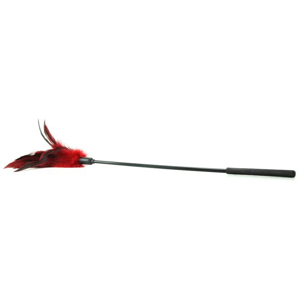 Starburst Feather Body Tickler in Red - SexToysSurrey.Delivery