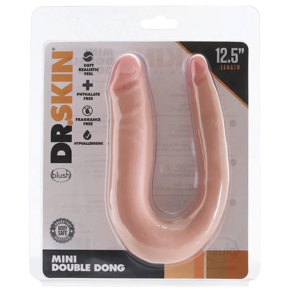 Dr. Skin Mini 12 Inch Double Dildo in Vanilla - SexToysSurrey.Delivery