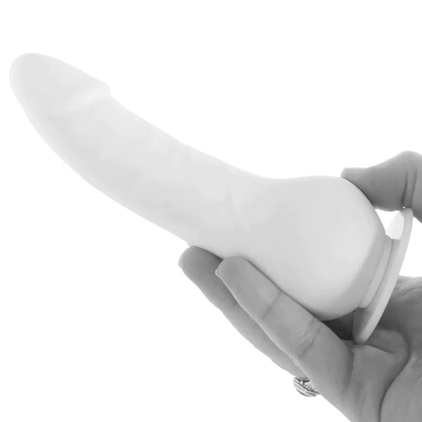 Ouch! Pleasure Silicone Strap-On in White - SexToysSurrey.Delivery