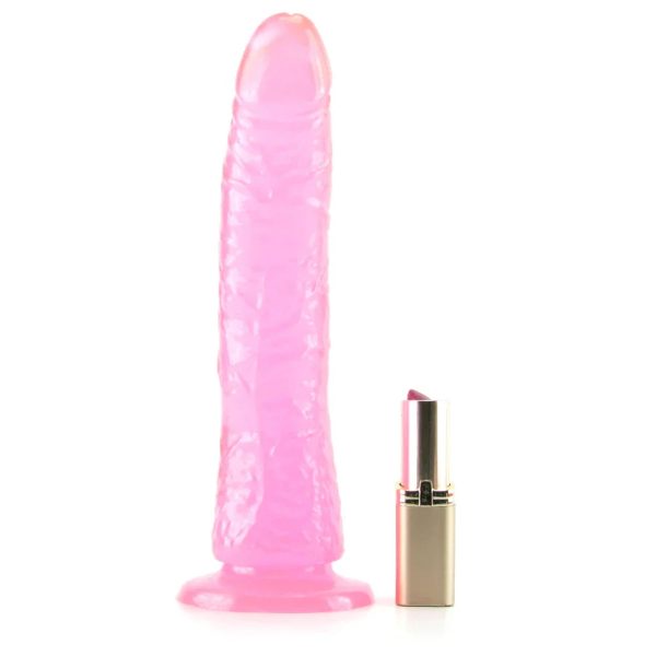 Basix Slim 7 Inch Dildo in Pink - SexToysSurrey.Delivery