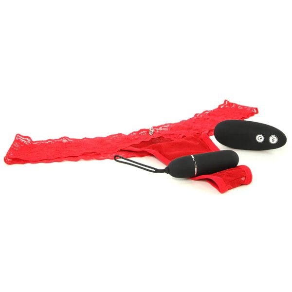 Wireless Remote Vibrating Red Panties in S/M - Image 5