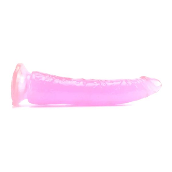 Basix Slim 7 Inch Dildo in Pink - SexToysSurrey.Delivery