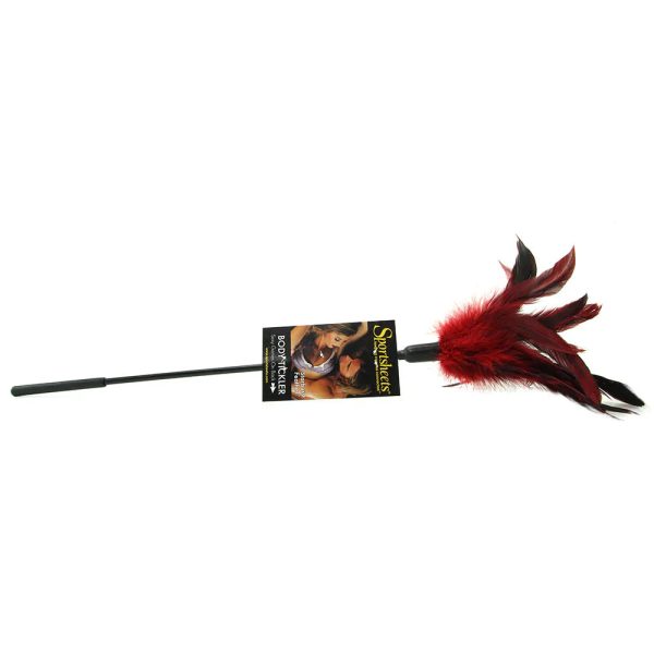 Starburst Feather Body Tickler in Red - SexToysSurrey.Delivery