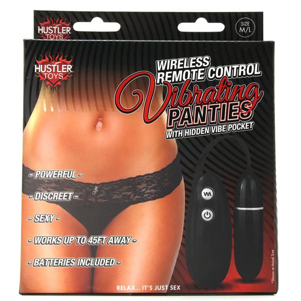 Wireless Remote Vibrating Black Panties in M/L - Image 6
