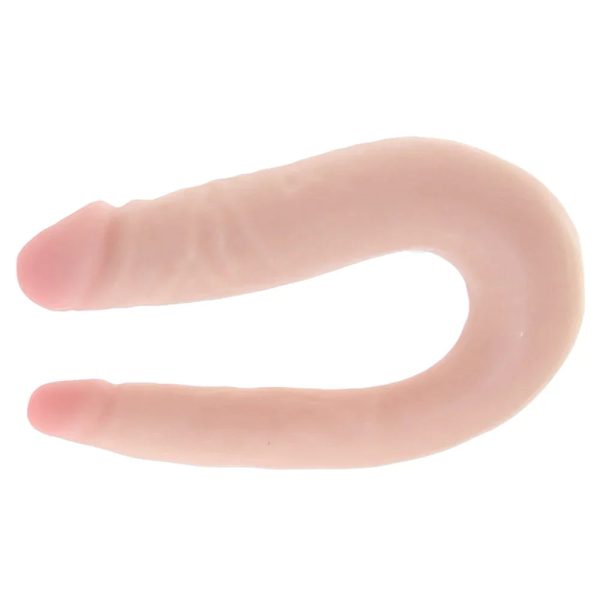Dr. Skin Mini 12 Inch Double Dildo in Vanilla - SexToysSurrey.Delivery