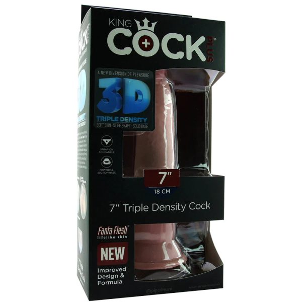 King Cock Plus Triple Density 7 Inch Cock in Light - SexToysSurrey.Delivery