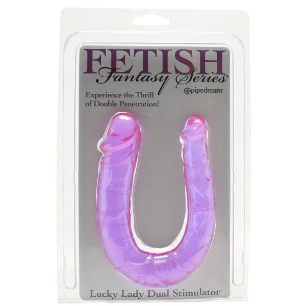 Lucky Lady Dual Stimulator Dildo in Purple - SexToysSurrey.Delivery