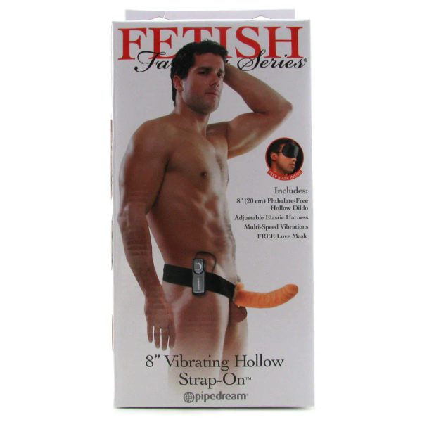 Fetish Fantasy 8" Hollow Vibrating Strap-On - SexToysSurrey.Delivery