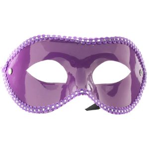 Ouch! Erotic Scalloped Cocktail Mask in Purple