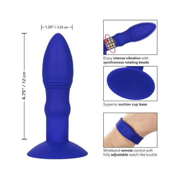 Eclipse Remote Thrusting Rotator Anal Probe in Blue - Image 2