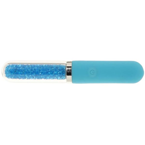 Stardust Posh Rechargeable Glass Vibe in Blue - Image 3