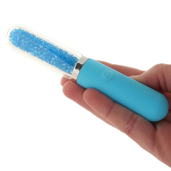 Stardust Posh Rechargeable Glass Vibe in Blue - Image 4