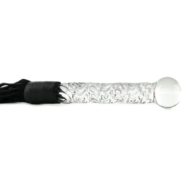 Icicles No. 38 Hand Blown Glass Whip - Image 3