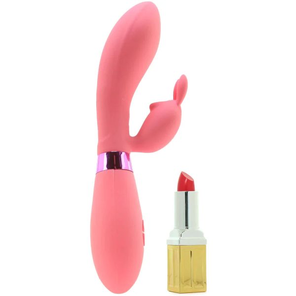 OMG! #SELFIE Silicone Rabbit Vibe in Pink - Image 4