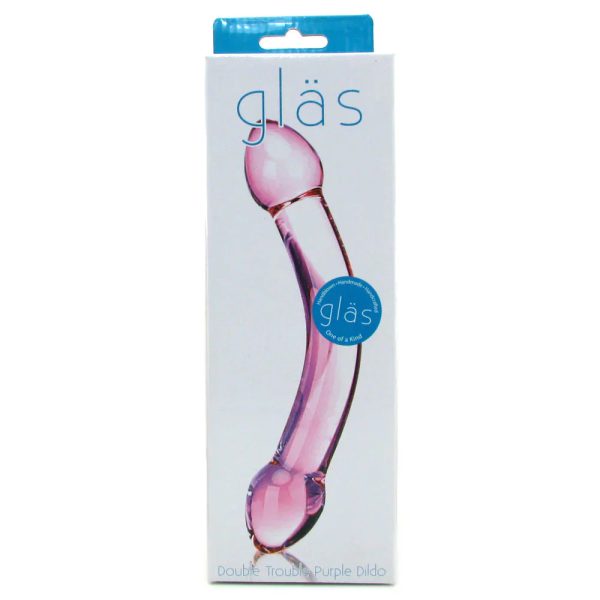Double Trouble Glass Dildo - Image 6