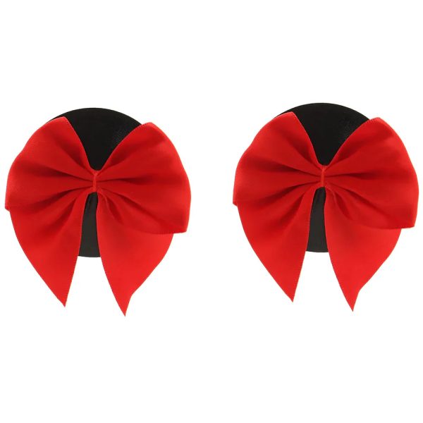 Nipple Couture Red Bow Covers - Image 4