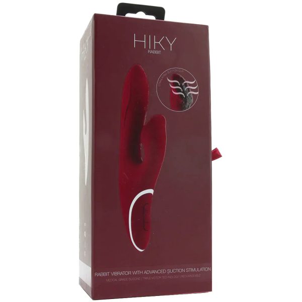 Hiky Clitoral Vaccuum Rabbit Vibe in Burgundy - Image 6