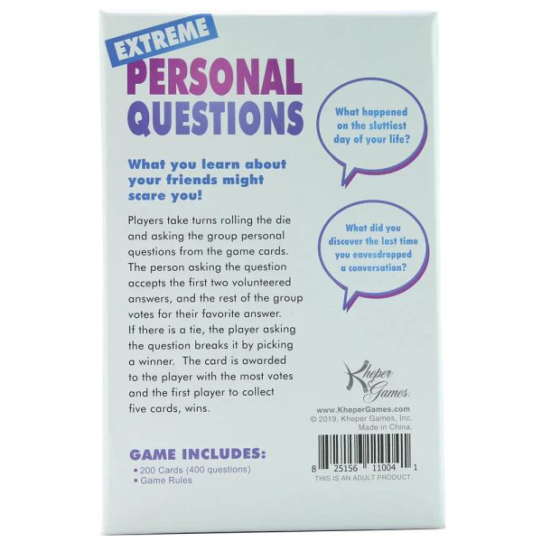 Extreme Personal Questions Party Game - Image 5