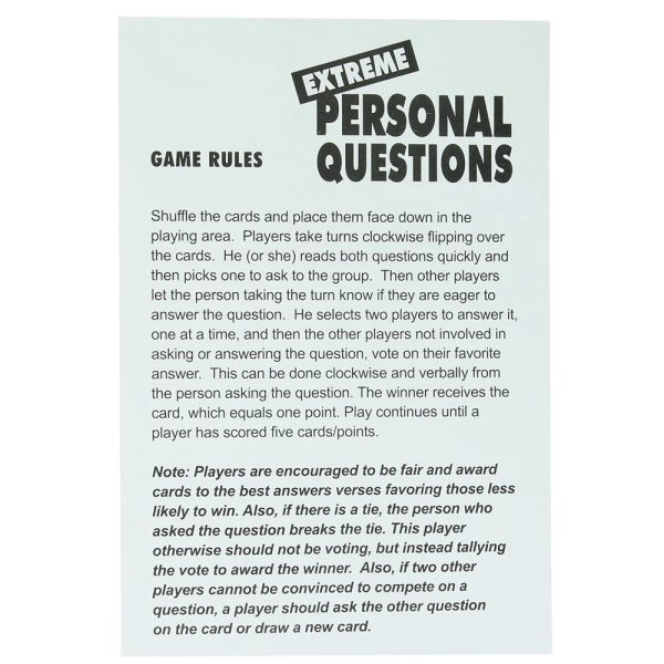 Extreme Personal Questions Party Game - Image 4